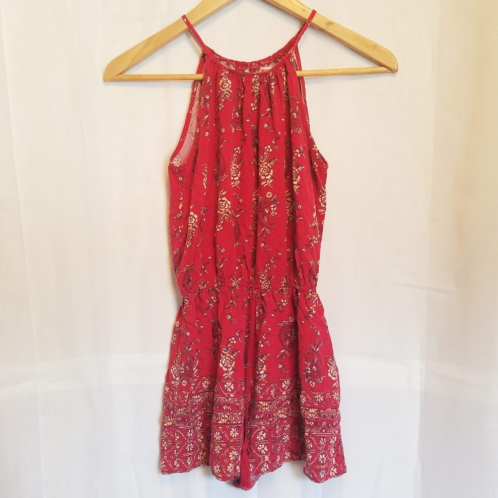 Mossimo Supply Co. Floral Printed Mini Romper